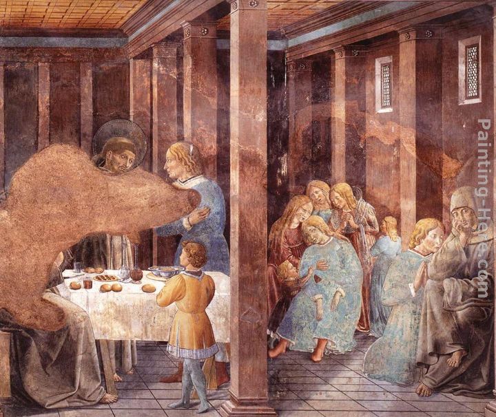 Scenes from the Life of St Francis (Scene 8, south wall) painting - Benozzo di Lese di Sandro Gozzoli Scenes from the Life of St Francis (Scene 8, south wall) art painting